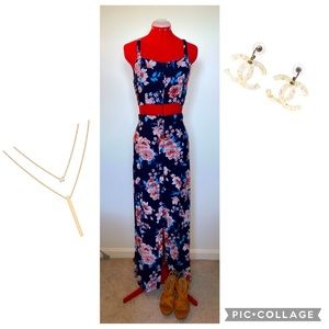 Blue Two Piece Dress